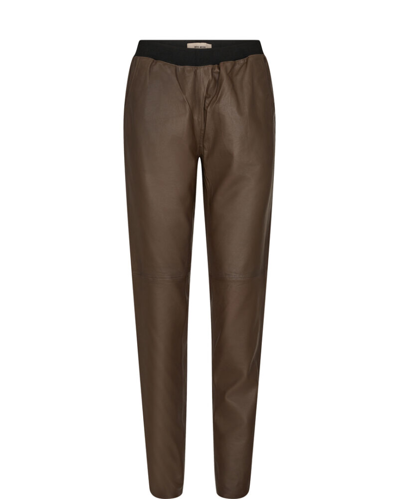 AW23-156900-742_1 MMZabel Long Leather Pant Slate Black