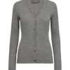 AW24-165760-818_1 MMRelena Rib V-neck Knit Cardigan Sharkskin