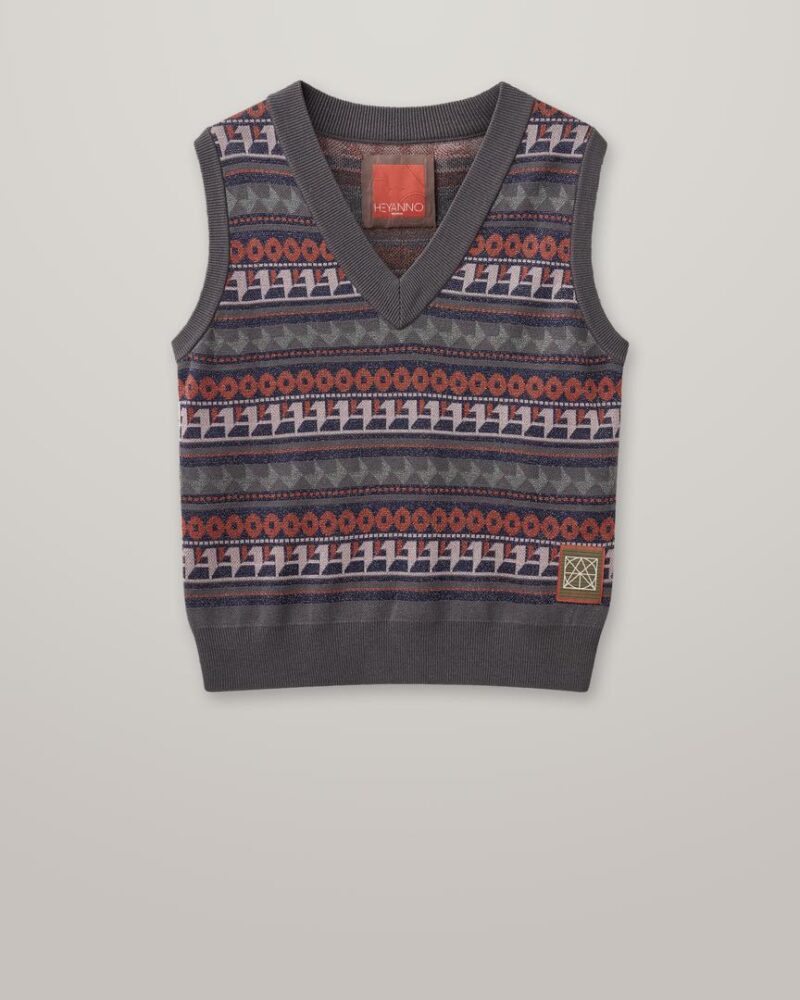 AW24-800006-904_1 MMHMind Jacquard Vest Multi Colors