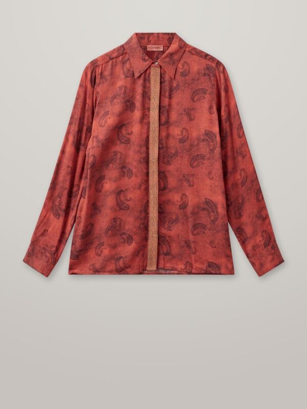 AW24-800016-788_1 MMHWill Paisley Shirt Burnt Brick