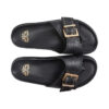 HS23-153840-801_1.MM St. Tropez Leather Sandal Black (1)
