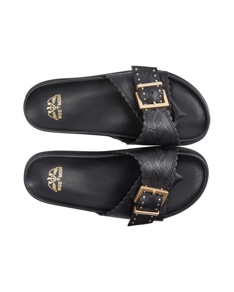 HS23-153840-801_1.MM St. Tropez Leather Sandal Black (1)