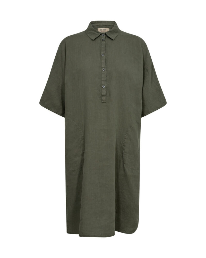HS24-163750-773_1 MMLowana Linen Dress Dusty Olive (1)
