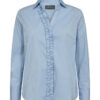 mos mosh - LY23-157840-489_1 MMSybel Satin Shirt Cashmere Blue (1)