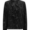 mos mosh - LY23-158420-801_1 MMLeta Velvet Shirt Black (1)