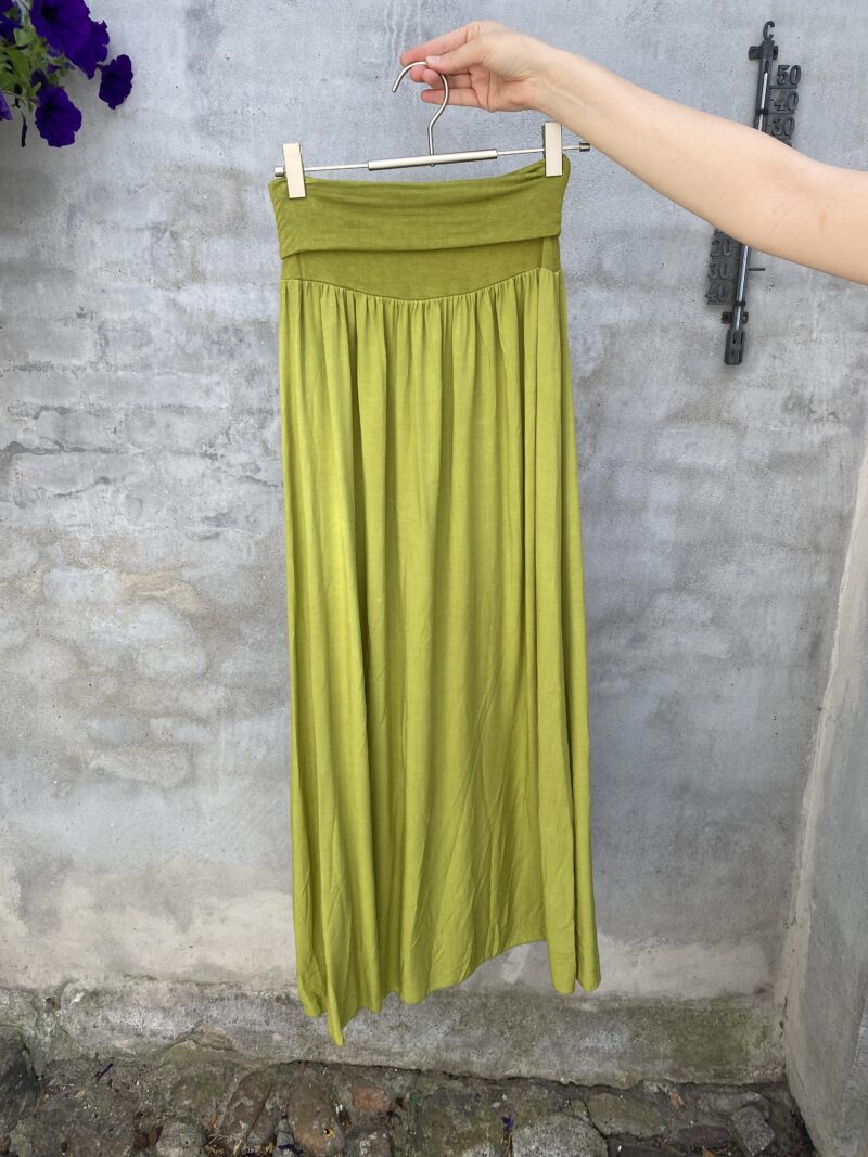 Rosy Days - viskose kjole-nederdel - limegrøn