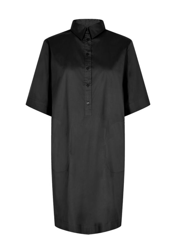 SS23-143260-801_1.Carlee 3-4 Shirt Dress Black (1)
