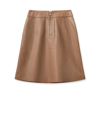 SS23-159340-767_2 MMAppiah Leather Skirt Cinnamon Swirl (1)