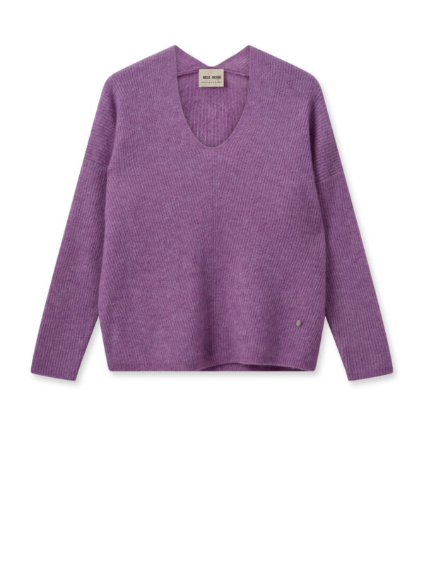 SS24-153900-257_1 MMThora V-Neck Knit Iris Orchid