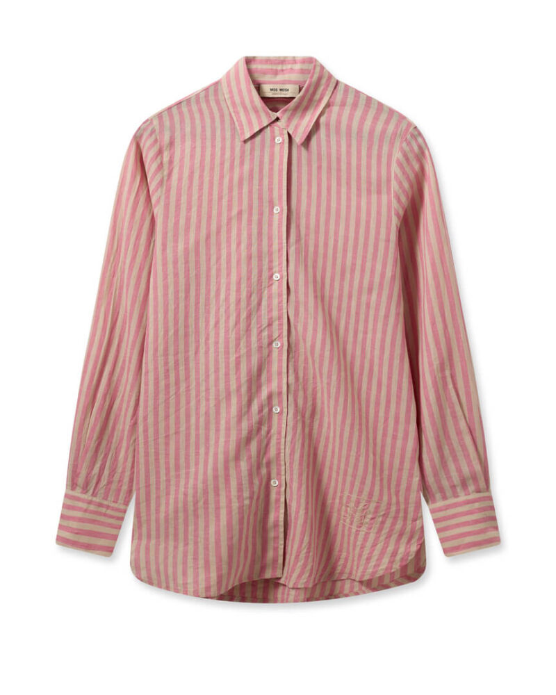 SS24-159640-256_1 MMElinda Linen Shirt Camellia Rose